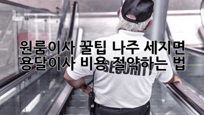 원룸이사 꿀팁🍯 나주 세지면 용달이사 비용 절약하는 법